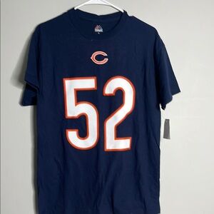 Blue Jersey Shirt with Team Logo Chicago Bears Khalil Mack